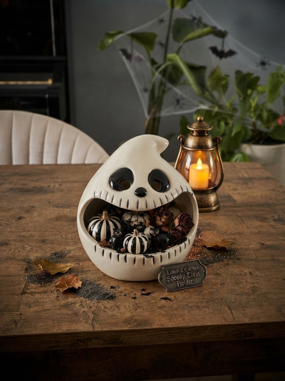 🎃Halloween Gift🎃Ceramic Ghost Décor Bowl - White by